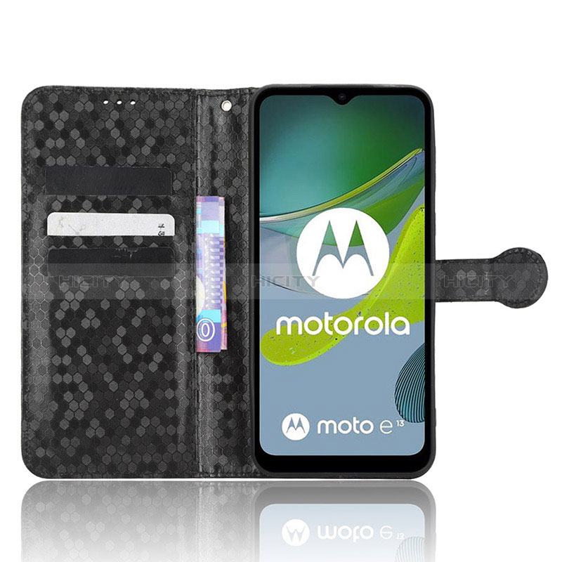 Coque Portefeuille Livre Cuir Etui Clapet C01X pour Motorola Moto E13 Plus