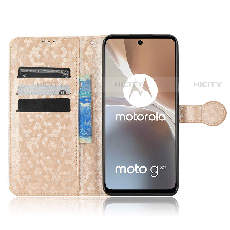 Coque Portefeuille Livre Cuir Etui Clapet C01X pour Motorola Moto G32 Plus