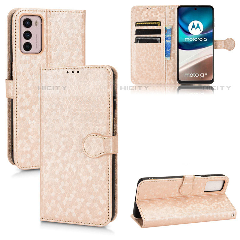 Coque Portefeuille Livre Cuir Etui Clapet C01X pour Motorola Moto G42 Plus