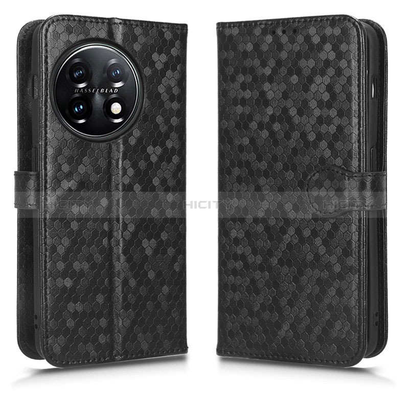 Coque Portefeuille Livre Cuir Etui Clapet C01X pour OnePlus Ace 2 5G Noir Plus