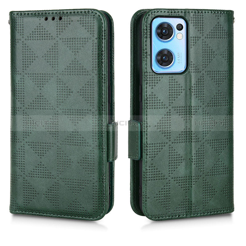 Coque Portefeuille Livre Cuir Etui Clapet C01X pour OnePlus Nord CE 2 5G Vert Plus