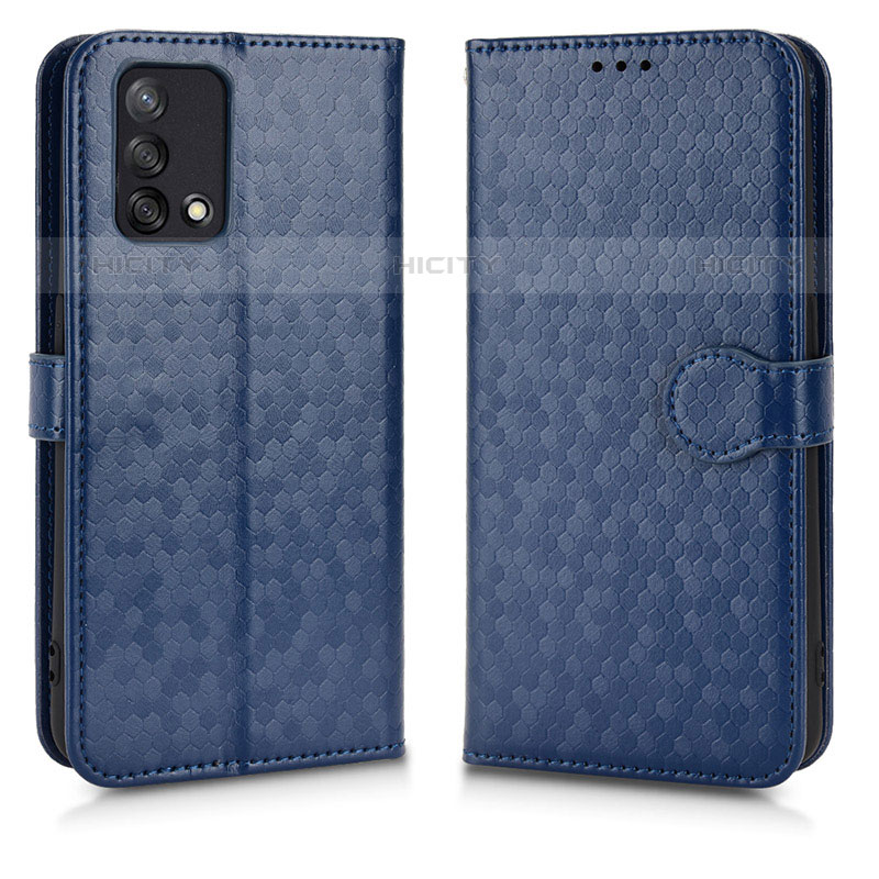 Coque Portefeuille Livre Cuir Etui Clapet C01X pour Oppo A74 4G Bleu Plus