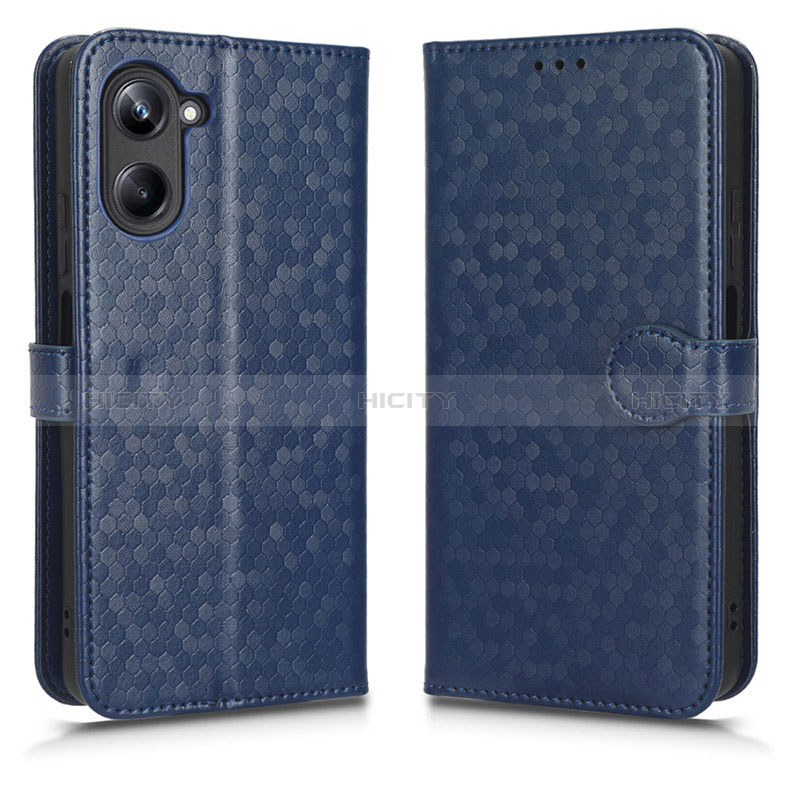 Coque Portefeuille Livre Cuir Etui Clapet C01X pour Realme 10 4G Bleu Plus