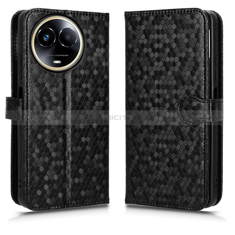 Coque Portefeuille Livre Cuir Etui Clapet C01X pour Realme 11 5G Noir Plus