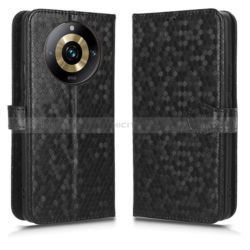 Coque Portefeuille Livre Cuir Etui Clapet C01X pour Realme 11 Pro+ Plus 5G Noir Plus