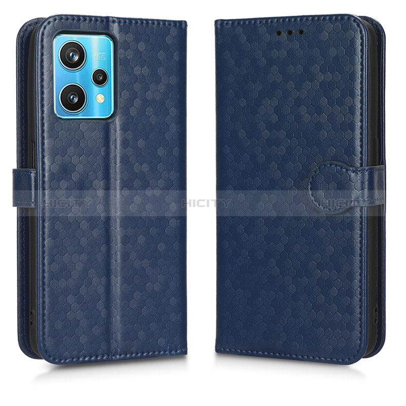 Coque Portefeuille Livre Cuir Etui Clapet C01X pour Realme 9 Pro+ Plus 5G Bleu Plus