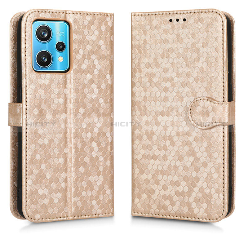 Coque Portefeuille Livre Cuir Etui Clapet C01X pour Realme 9 Pro+ Plus 5G Or Plus