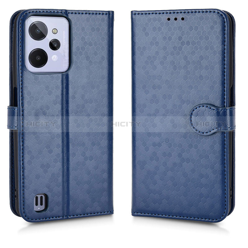 Coque Portefeuille Livre Cuir Etui Clapet C01X pour Realme C31 Bleu Plus