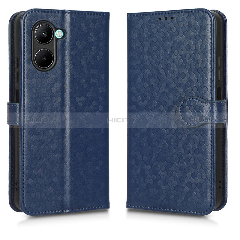 Coque Portefeuille Livre Cuir Etui Clapet C01X pour Realme C33 Bleu Plus