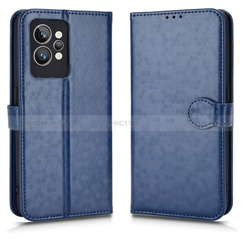 Coque Portefeuille Livre Cuir Etui Clapet C01X pour Realme GT2 Pro 5G Bleu Plus