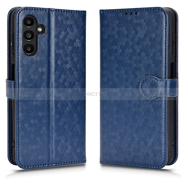 Coque Portefeuille Livre Cuir Etui Clapet C01X pour Samsung Galaxy A04s Bleu Plus