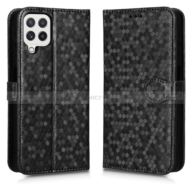 Coque Portefeuille Livre Cuir Etui Clapet C01X pour Samsung Galaxy A12 5G Noir Plus