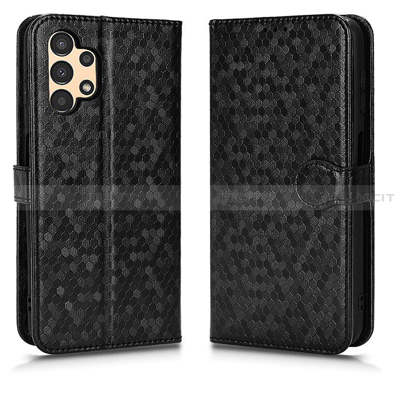 Coque Portefeuille Livre Cuir Etui Clapet C01X pour Samsung Galaxy A13 4G Noir Plus