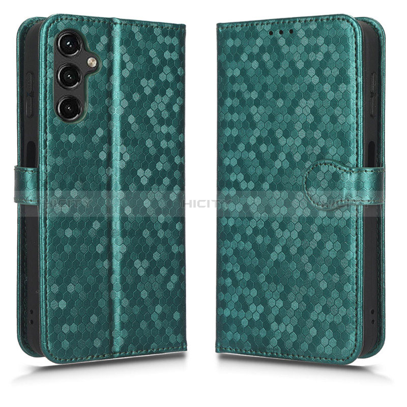 Coque Portefeuille Livre Cuir Etui Clapet C01X pour Samsung Galaxy A24 4G Vert Plus