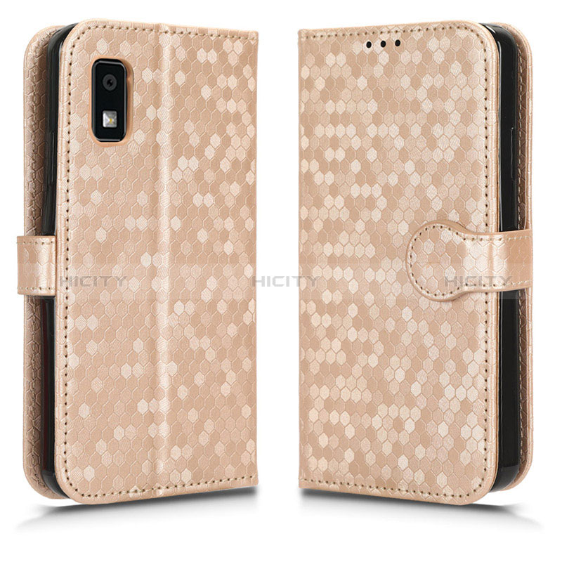 Coque Portefeuille Livre Cuir Etui Clapet C01X pour Sharp Aquos wish3 Or Plus