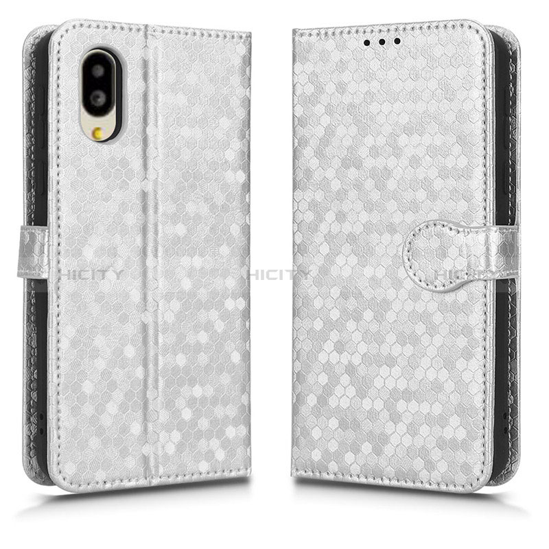 Coque Portefeuille Livre Cuir Etui Clapet C01X pour Sharp Simple Sumaho 6 Argent Plus