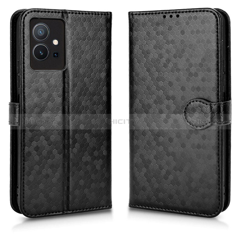 Coque Portefeuille Livre Cuir Etui Clapet C01X pour Vivo Y33e 5G Noir Plus