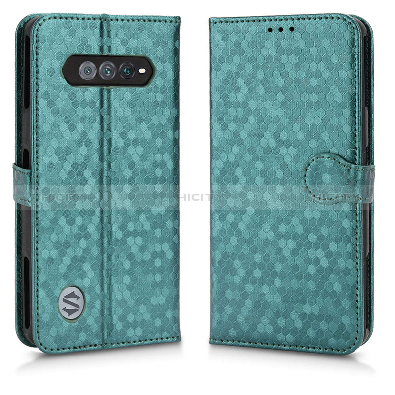 Coque Portefeuille Livre Cuir Etui Clapet C01X pour Xiaomi Black Shark 4S Pro 5G Vert Plus