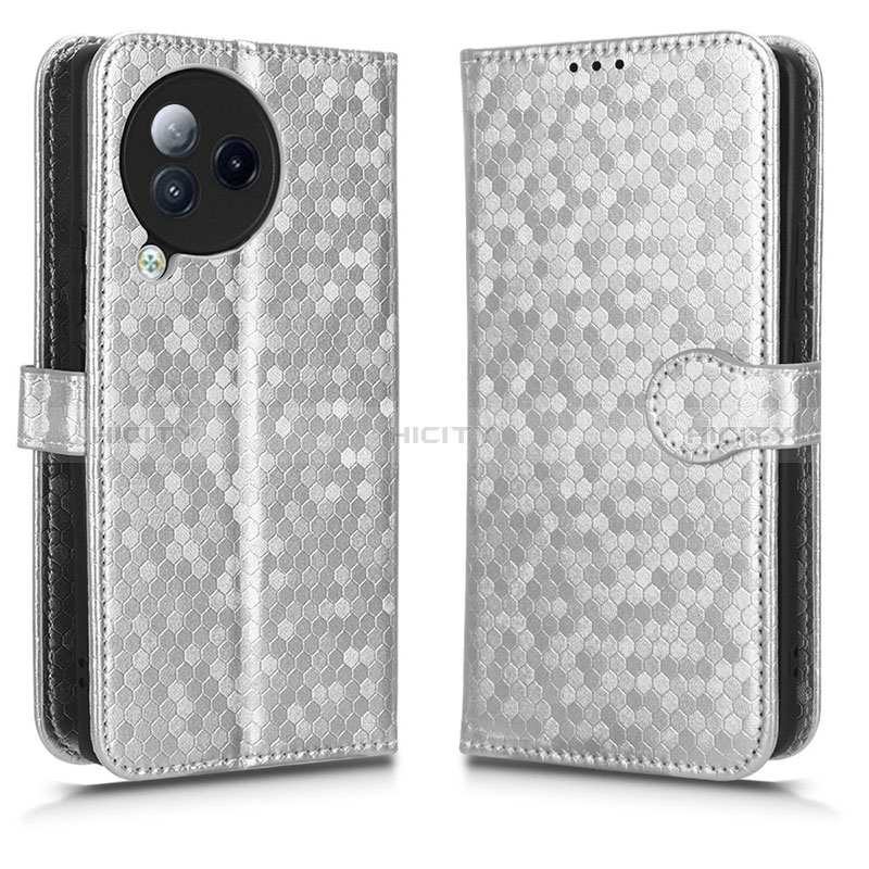 Coque Portefeuille Livre Cuir Etui Clapet C01X pour Xiaomi Civi 3 5G Argent Plus