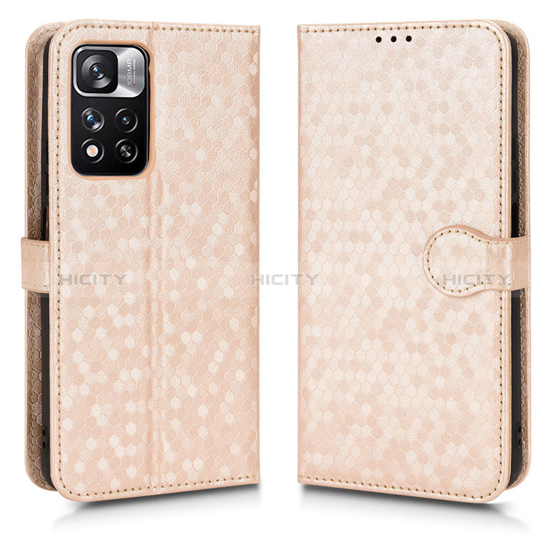 Coque Portefeuille Livre Cuir Etui Clapet C01X pour Xiaomi Mi 11i 5G (2022) Or Plus