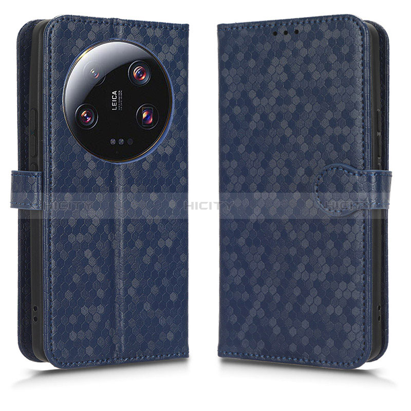 Coque Portefeuille Livre Cuir Etui Clapet C01X pour Xiaomi Mi 13 Ultra 5G Bleu Plus