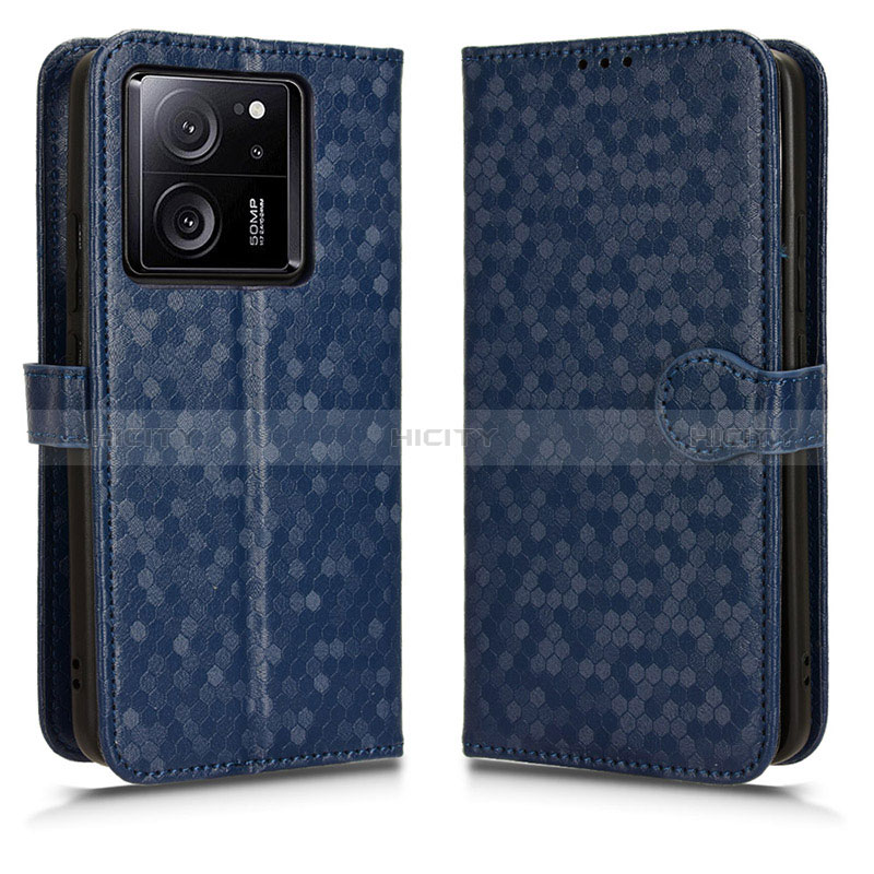 Coque Portefeuille Livre Cuir Etui Clapet C01X pour Xiaomi Mi 13T 5G Bleu Plus