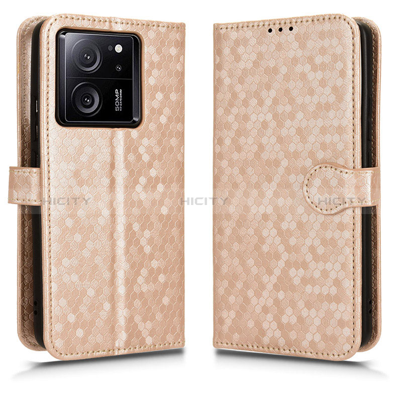 Coque Portefeuille Livre Cuir Etui Clapet C01X pour Xiaomi Mi 13T 5G Or Plus