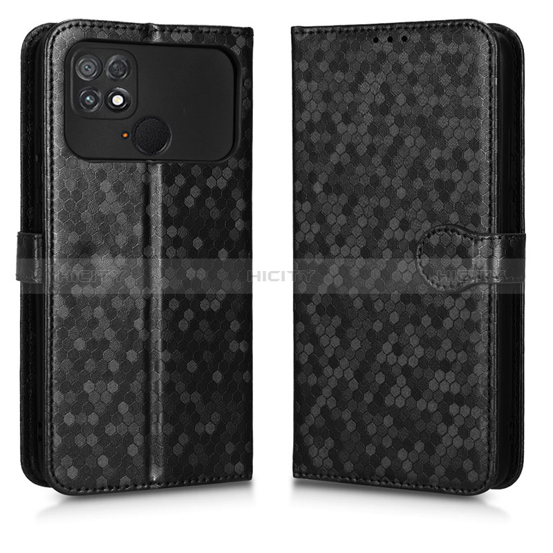 Coque Portefeuille Livre Cuir Etui Clapet C01X pour Xiaomi Poco C40 Noir Plus