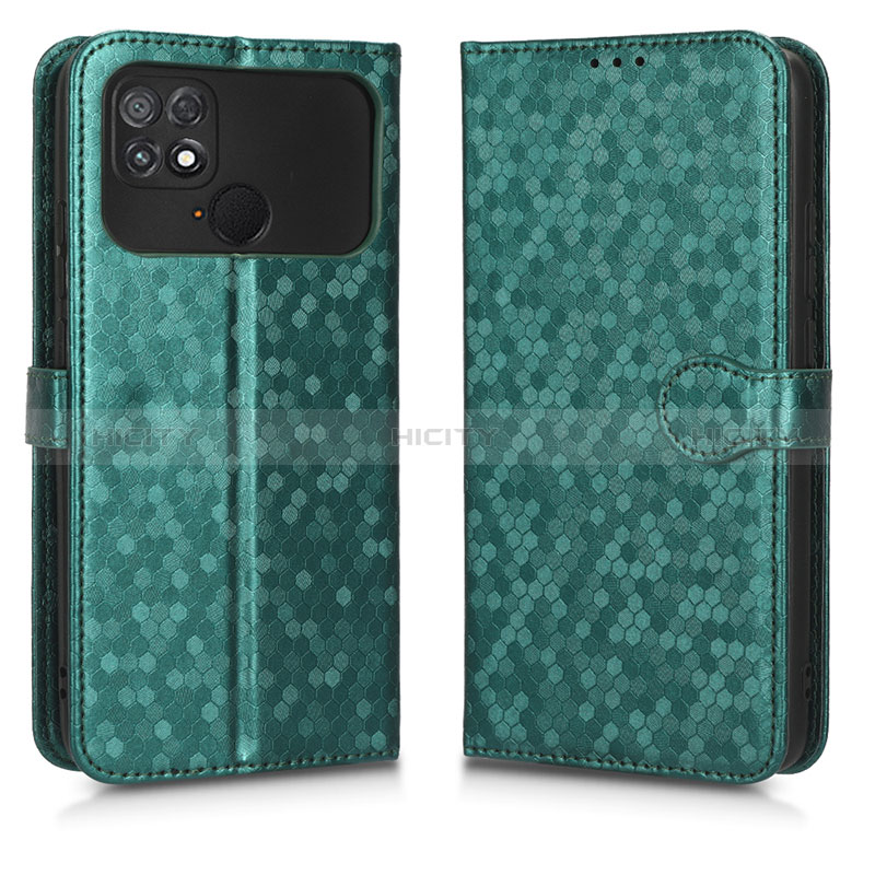 Coque Portefeuille Livre Cuir Etui Clapet C01X pour Xiaomi Poco C40 Vert Plus