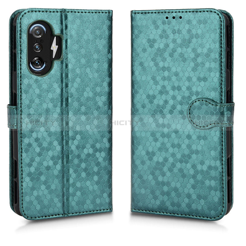 Coque Portefeuille Livre Cuir Etui Clapet C01X pour Xiaomi Poco F3 GT 5G Vert Plus