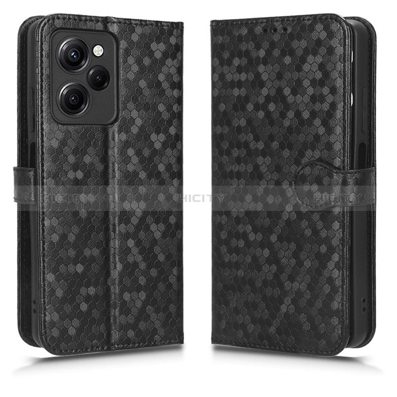 Coque Portefeuille Livre Cuir Etui Clapet C01X pour Xiaomi Poco X5 Pro 5G Noir Plus