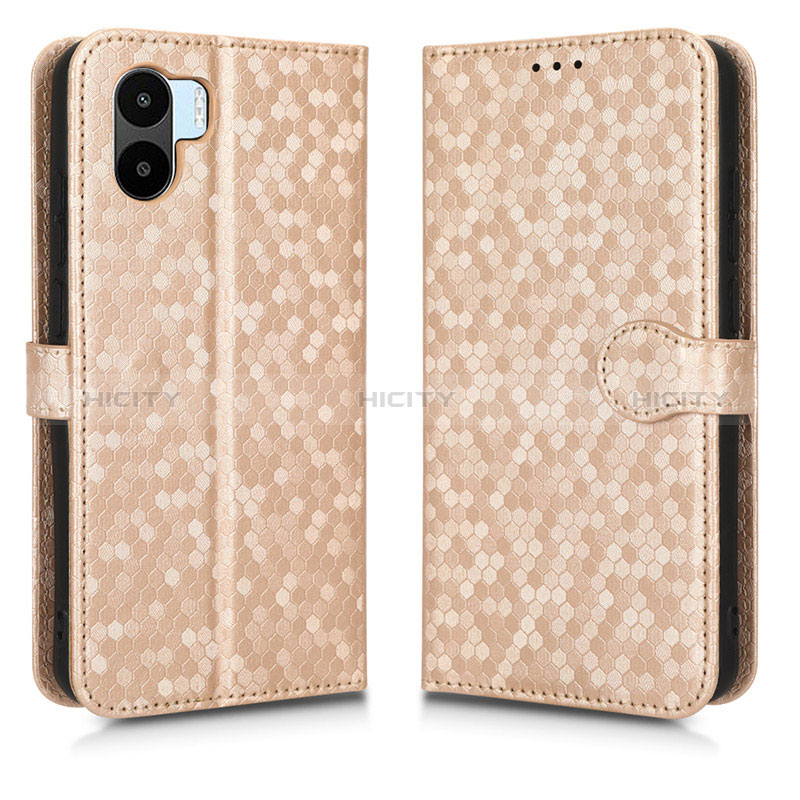 Coque Portefeuille Livre Cuir Etui Clapet C01X pour Xiaomi Redmi A1 Or Plus