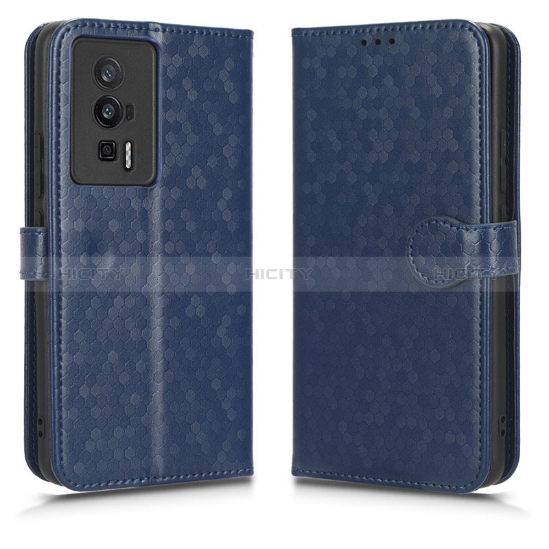 Coque Portefeuille Livre Cuir Etui Clapet C01X pour Xiaomi Redmi K60 5G Bleu Plus