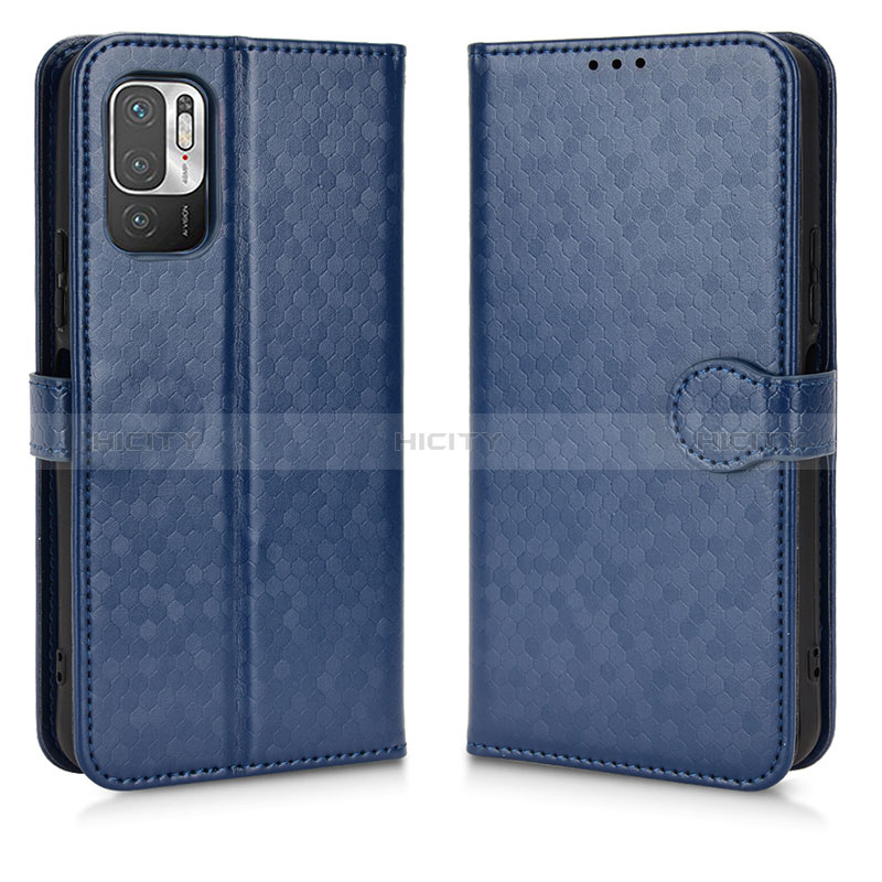 Coque Portefeuille Livre Cuir Etui Clapet C01X pour Xiaomi Redmi Note 10 JE 5G Bleu Plus