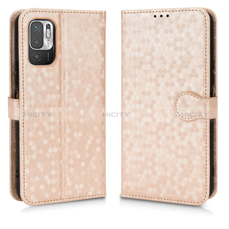 Coque Portefeuille Livre Cuir Etui Clapet C01X pour Xiaomi Redmi Note 10 JE 5G Or Plus