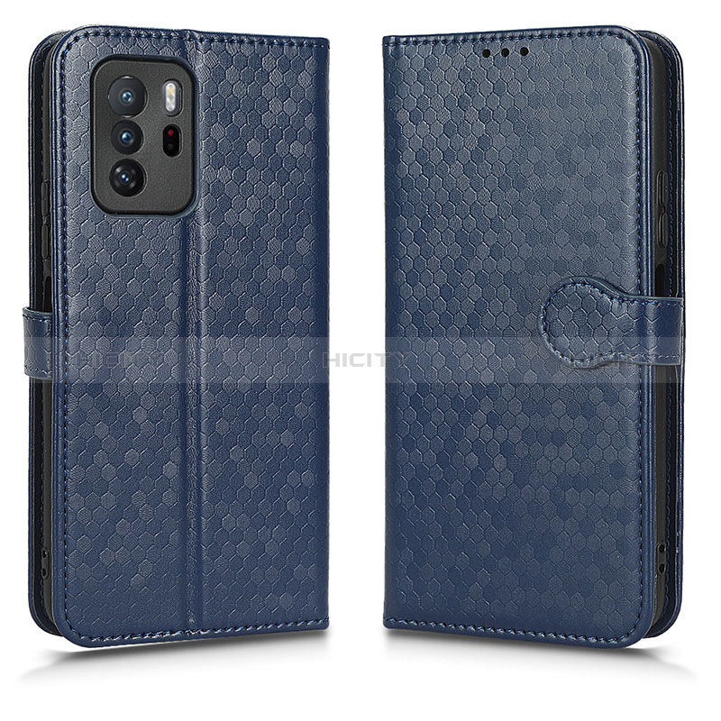 Coque Portefeuille Livre Cuir Etui Clapet C01X pour Xiaomi Redmi Note 10 Pro 5G Bleu Plus