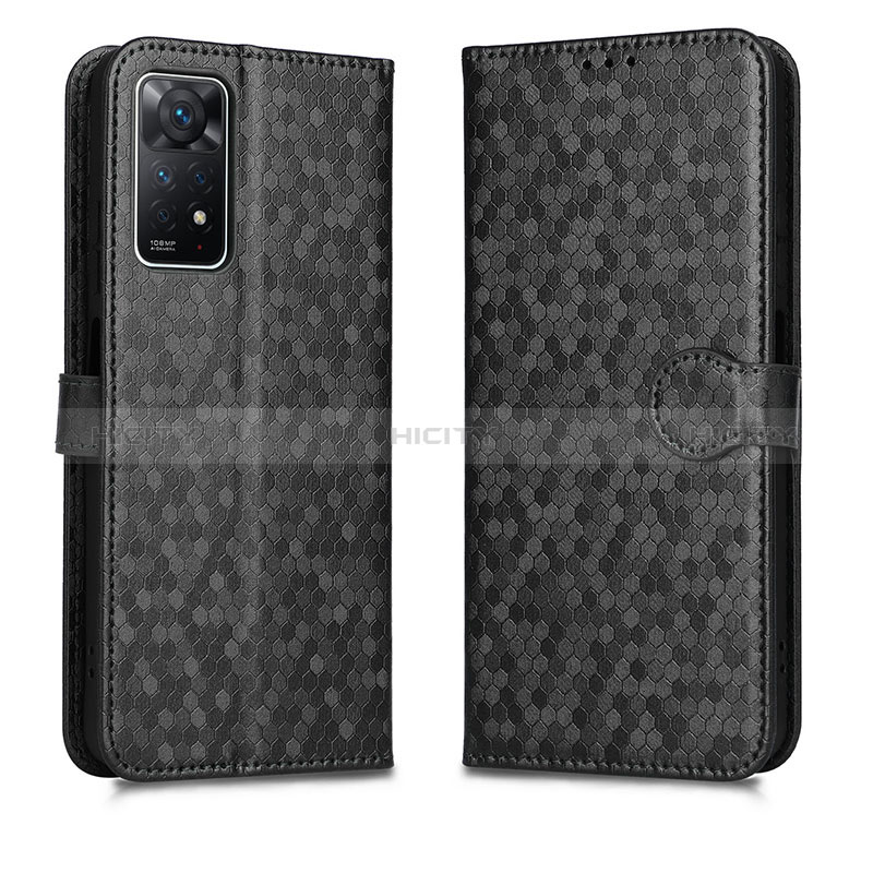 Coque Portefeuille Livre Cuir Etui Clapet C01X pour Xiaomi Redmi Note 11 Pro 5G Noir Plus