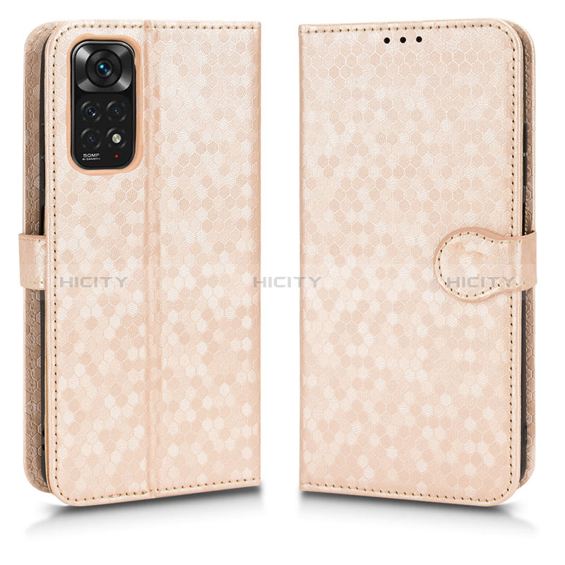 Coque Portefeuille Livre Cuir Etui Clapet C01X pour Xiaomi Redmi Note 11S 4G Or Plus