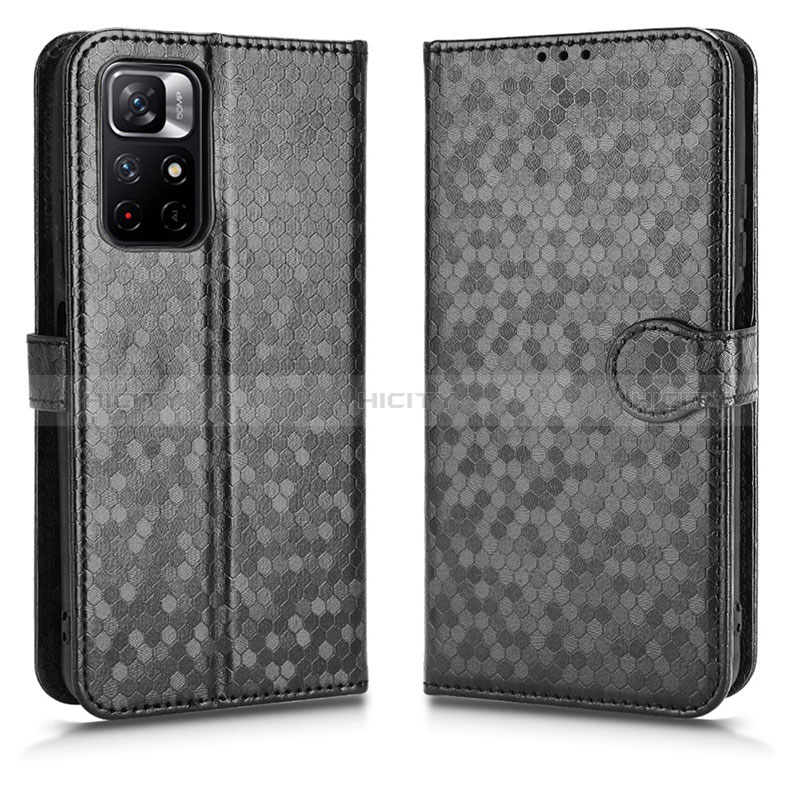 Coque Portefeuille Livre Cuir Etui Clapet C01X pour Xiaomi Redmi Note 11S 5G Noir Plus