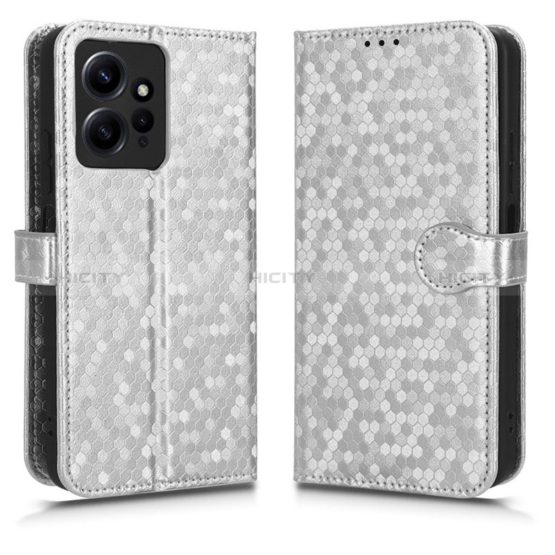 Coque Portefeuille Livre Cuir Etui Clapet C01X pour Xiaomi Redmi Note 12 4G Argent Plus