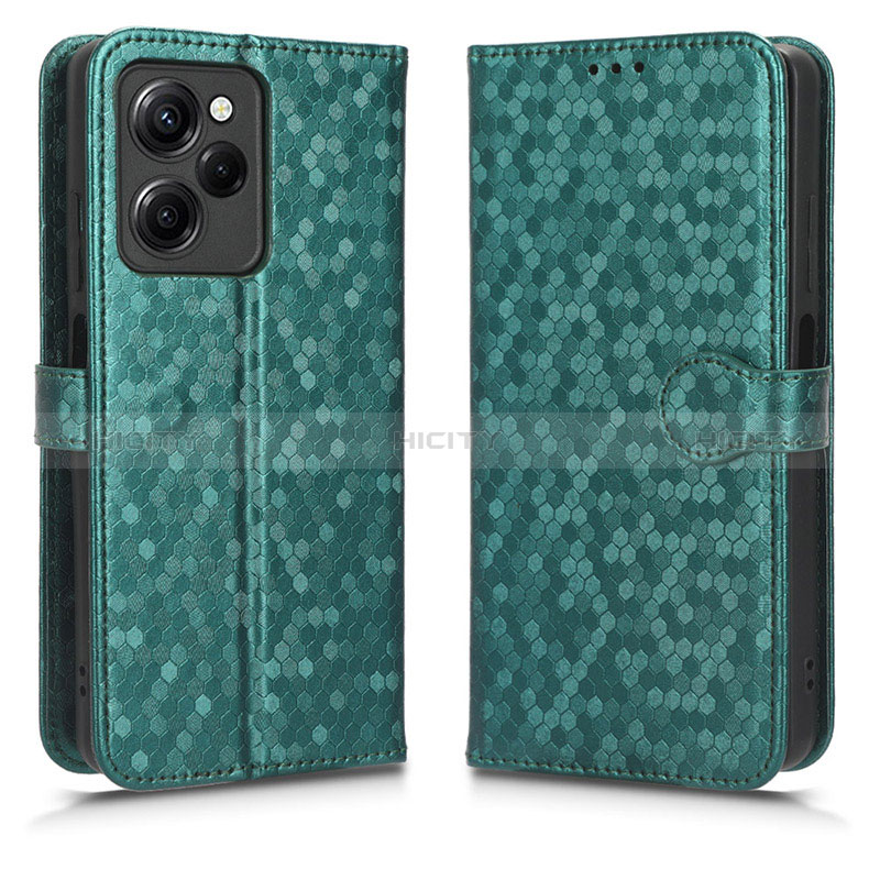 Coque Portefeuille Livre Cuir Etui Clapet C01X pour Xiaomi Redmi Note 12 Pro Speed 5G Vert Plus