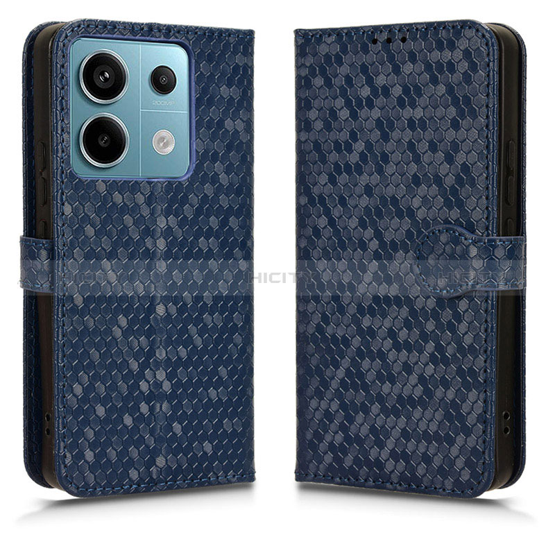 Coque Portefeuille Livre Cuir Etui Clapet C01X pour Xiaomi Redmi Note 13 Pro 5G Bleu Plus