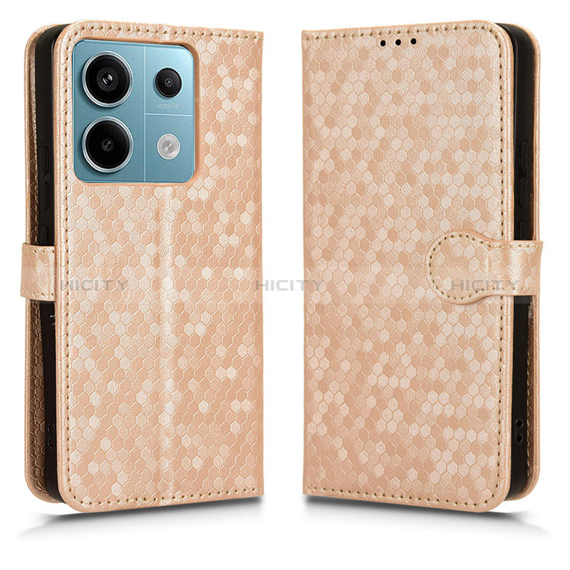 Coque Portefeuille Livre Cuir Etui Clapet C01X pour Xiaomi Redmi Note 13 Pro 5G Or Plus