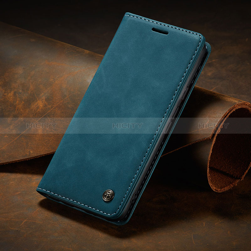 Coque Portefeuille Livre Cuir Etui Clapet C02S pour Google Pixel 6a 5G Bleu Plus