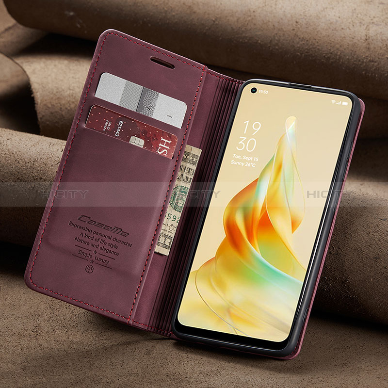 Coque Portefeuille Livre Cuir Etui Clapet C02S pour Oppo Reno8 T 4G Plus