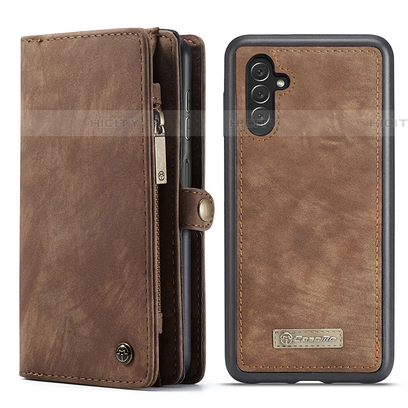 Coque Portefeuille Livre Cuir Etui Clapet C02S pour Samsung Galaxy A04s Marron Plus