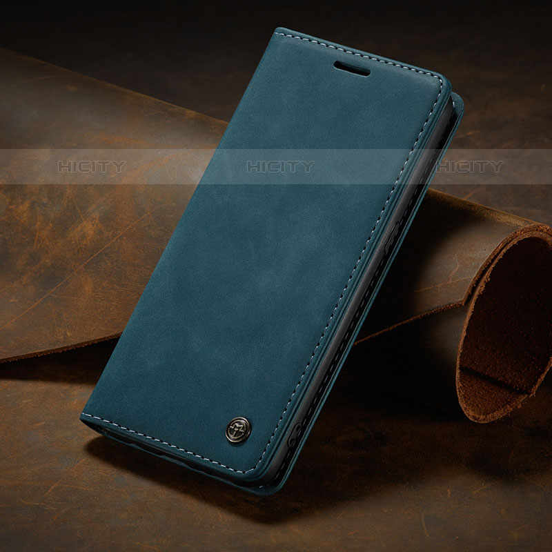 Coque Portefeuille Livre Cuir Etui Clapet C02S pour Samsung Galaxy M01s Bleu Plus