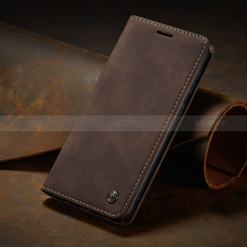 Coque Portefeuille Livre Cuir Etui Clapet C02S pour Samsung Galaxy M30s Marron Plus