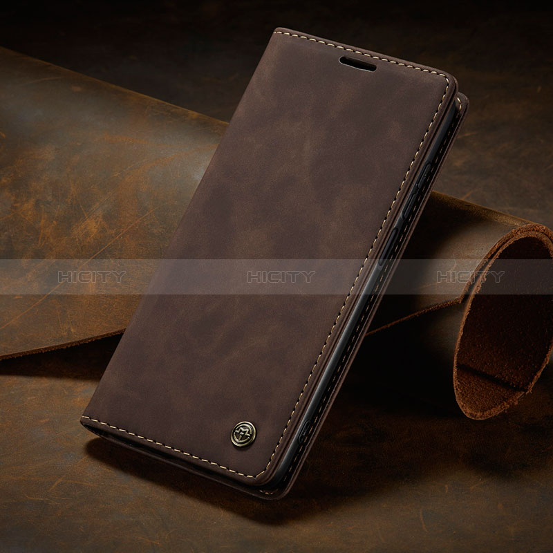 Coque Portefeuille Livre Cuir Etui Clapet C02S pour Xiaomi Redmi Note 9S Marron Plus