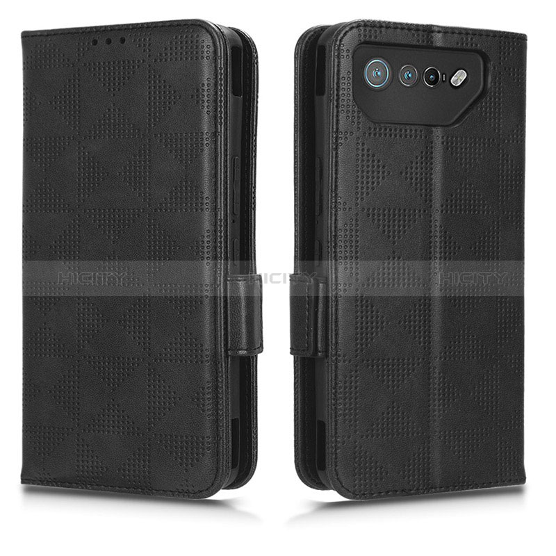 Coque Portefeuille Livre Cuir Etui Clapet C02X pour Asus ROG Phone 7 Noir Plus